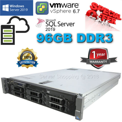 Dell Poweredge R710 2X X5670 2.93Ghz 12-Core 96Gb Ddr3 Raid Perc 6I 4X500Gb Sata