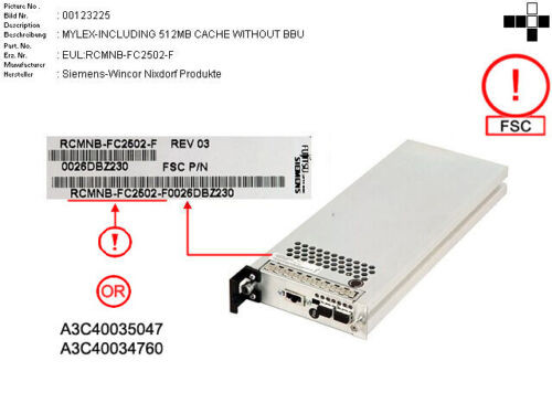 Fujitsu Fibrecat S80 Mylex- 512Mb Cache Eul : Rcmnb-Fc2502-F