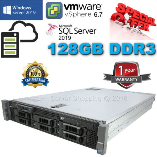 Dell Poweredge R710 2X 6Core X5675 3.6Ghz 128Gb Ddr3 3.5" 2Tb Sata 7.2K Rpm H700