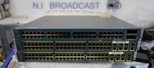 3X Network Switch Rack Units Inc Cisco 2960G Etc  Includeds  2X Cisco 2960G   1X