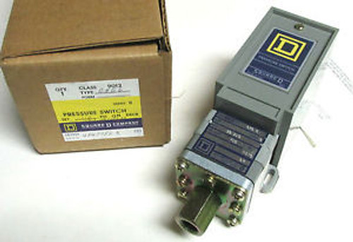 ... Square D Pressure Switch Range 30-250 Max Psig 750 Pn: 9012 Gng6 .. Vk-30