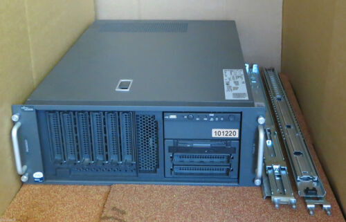 Fujitsu Primergy Tx300 S4 Server 2 X 2.5Ghz Quad-Core Xeon E5420 4Gb Ram & Rails