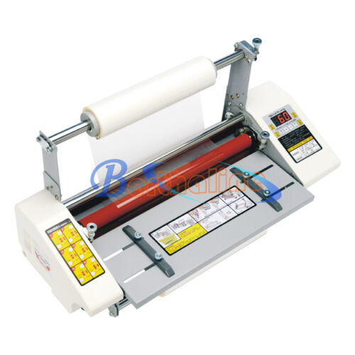 1Pcs New Roll Laminator Four Rollers Hot Cold Laminating Machine 220V A3 Paper