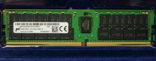 New Dell 64Gb Pc4-25600 Ddr4-3200 288-Pin Ecc Reg Server Memory Snpp2Myxc/64G