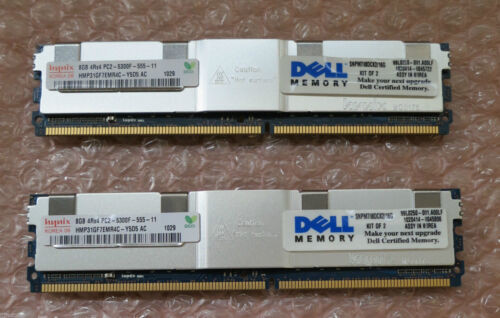 Original Dell 16Gb (2X8Gb)Ram Poweredge 1950 2950 2900 1900 6900 Precision M778D