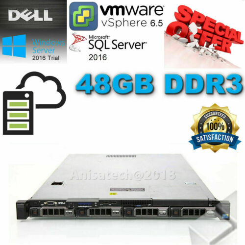 Dell Poweredge R410 2 X E5504 2.00 Ghz 4-Core 48 Gb Ram 3X450Gb Perc H200