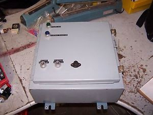 HOFFMAN ELECTRICAL ENCLOSURE W/ POWER SUPPLY AND RELAYS 16X16X6