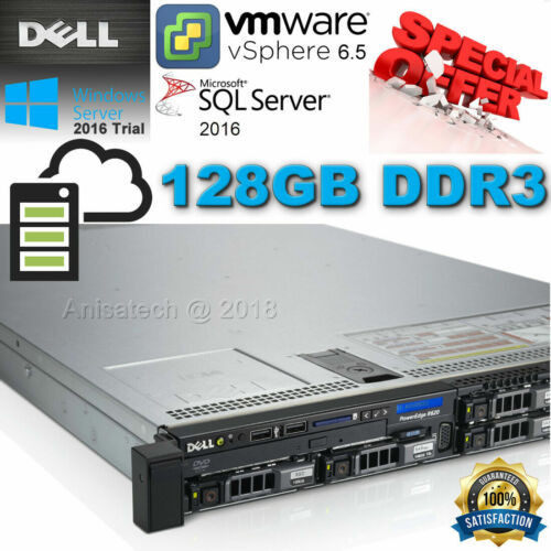 Dell Poweredge R620 2X Xeon E5-2650V2 3.40Ghz 16-Cores 128Gb Ddr3 H710 512Mb Uk