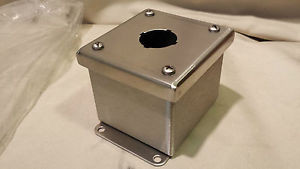 New Hubbell Wiegmann PBSS01WW Stainless Steel Single Button Enclosure Box 4KP15