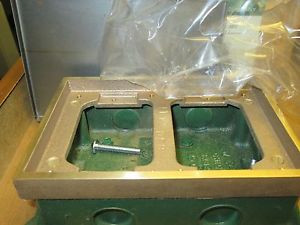 Lew Electric  2 Gang Cast Box  SH-6262-58  Lot of 2  Bronze  New Surplus