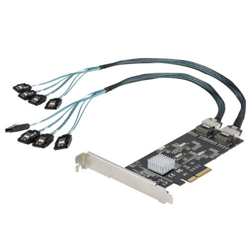 Startech.Com 8 Port Sata Pcie Card - Pci Express 6Gbps Sata Expansion Adapter Ca