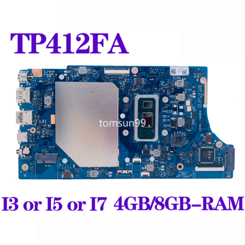 Tp412F Tp412Fa Laptop Motherboard For Asus Vivobook Flip 14 I3 I5 I7 Cpu 4Gb 8Gb