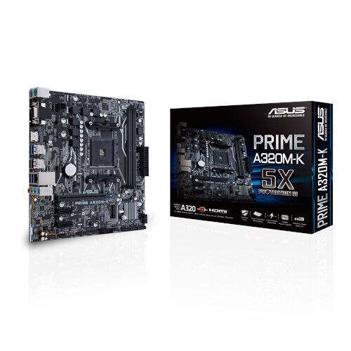 Asus Mb Prime A320M-K Amd A320 Socket Am4 Micro Atx