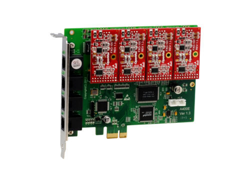 Openvox A400E04 A400E 4 Port Analog Pci-E Card + 0 Fxs + 4 Fxo Pstn Landline