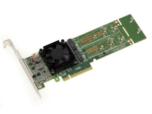 Karte Controller Pcie 3.0 8X Für 2 Ssd M.2 Nvme M Key (M2 Ngff ) . Plx Pex 8747