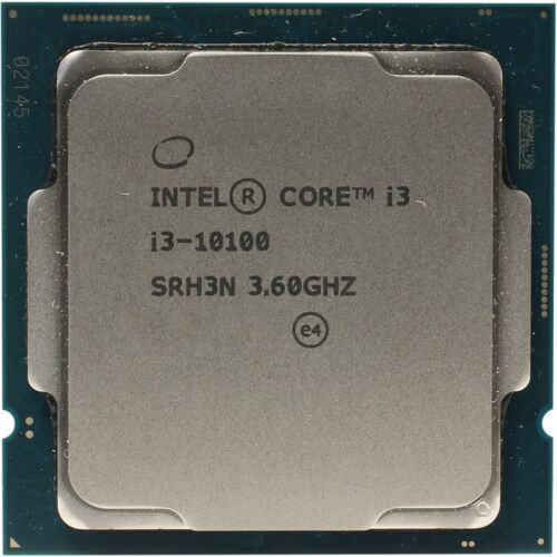 Processeur Cpu Intel Core I3 10100 Lga 1200 Lga1200 4C/8T 4.30Ghz 10° Gen.