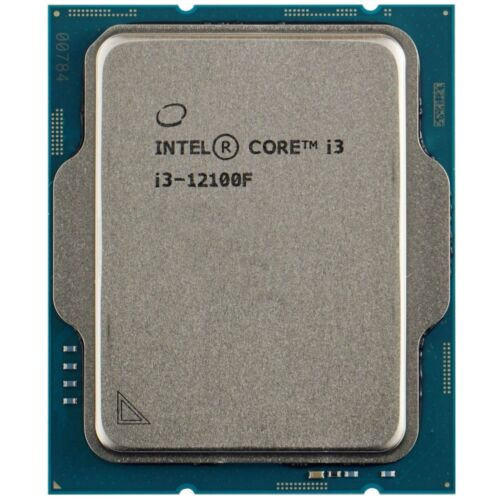 Processeur Cpu Intel Core I3 12100F Lga 1700 Lga1700 Sans Gpu Intégrée Masse