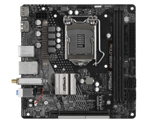 Asrock H410M-Itx/Ac Intel H410 Lga 1200 Ddr4 M.2 Core Hdmi Mini-Itx Motherboard-