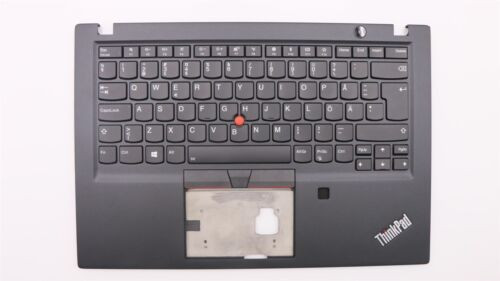 Lenovo Thinkpad T490S Keyboard Palmrest Top Lid Swedish Finnish Black-