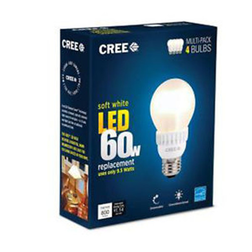 Qty 20 / CREE 60W Equivalent Soft White (2700K) A19 Dimmable LED Light Bulb