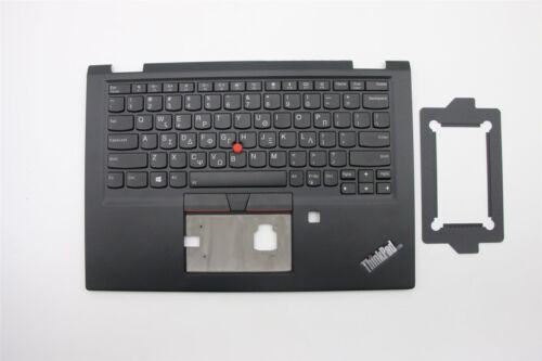 Lenovo Yoga X390 Keyboard Palmrest Top Cover Greek Black Backlit 02Hl520