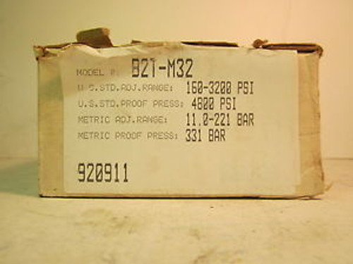 Barksdale Pressure Actuated Switch Model: B2T-M32