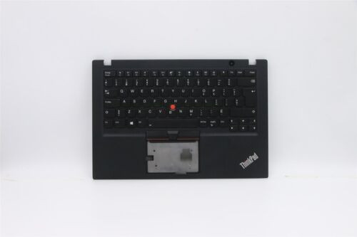 Lenovo Thinkpad T490S Keyboard Palmrest Top Cover Canadian French Black 02Hm200