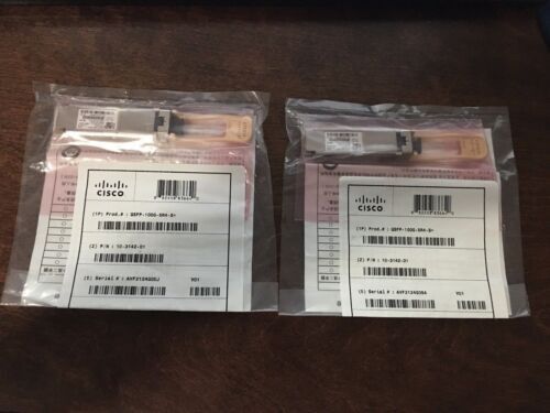 New Cisco Qsfp-100G-Sr4-S 10-3142-01 Qsfp28 850Nm Mmf.100Gbase-Sr4 Price Each