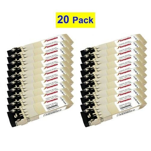 20Pk Cisco Sfp-10G-Sr Compatible 10Gbase-Sr Sfp+ Transceiver (Mmf, 850Nm, 300M)