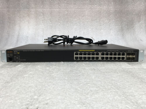 Aruba 2530-24G Poe+ J9773A Poe+ Switch + 4X Sfp Gigabit Ports Factory Reset