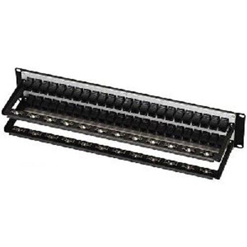 Black Box Network Services Cat5E Feed-Through Patch Panel Unshield