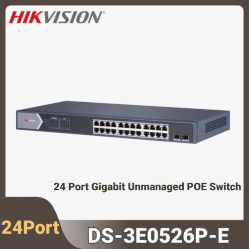 Hikvision Ds-3E0526P-E 24 Port Poe Unmanaged Gigabit Ethernet Switch