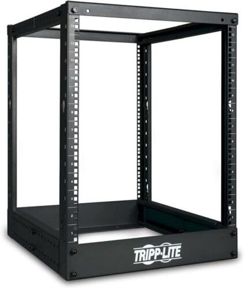 Tripp Lite 13U 4-Post Open Frame Rack, Network Equipment Rack, 1000 Lb. Capacity