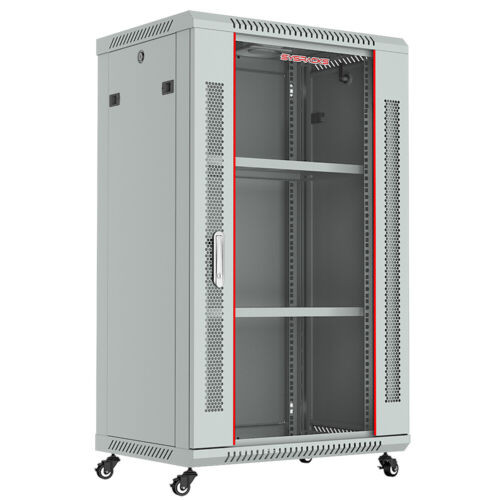 18U Server Cabinet 24" Depth Rack Enclosure /Free And Accessories !!!