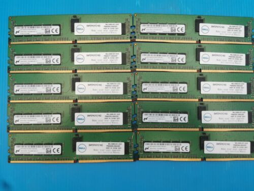 Dell Snpdfk3Yc/16G 16Gb 2Rx8 Pc4-2666V Ddr4 Ecc Reg 288-Pin Sdram Module Lot 10X