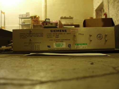 Siemens V30141-Z0113-A006-04-B900 Rectifier Power Supply Telecom Hf-1-63911