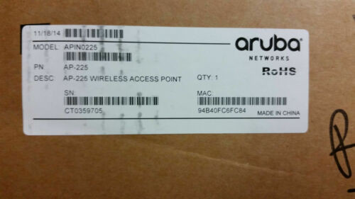 Aruba Ap-225 Wireless Access Point Apin0225 (We Buy And Sell Cisco)