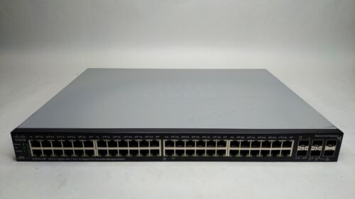 Cisco Sg500X-48P-K9 48-Port Gbe Poe 4-Port 10 Gb Managed Switch Blem