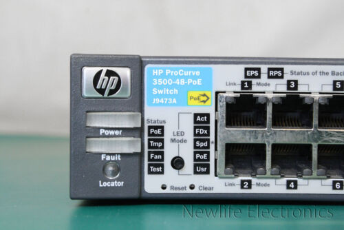 Hpe J9473-61301 Procurve 3500-48-Poe 48-Port Switch J9473A