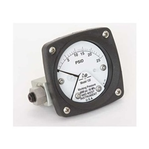Differential Pressure Gauge, 0 To 25 Psid