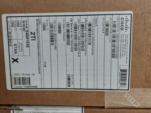 Brand New And Sealed Cisco Ws-F6K-Dfc4-A Distributed Forwarding Card