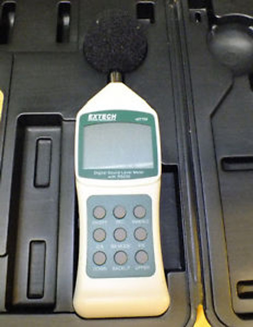 Extech Digital Sound Level Meter 407750 30 - 130 Decibel - Excellent Condition