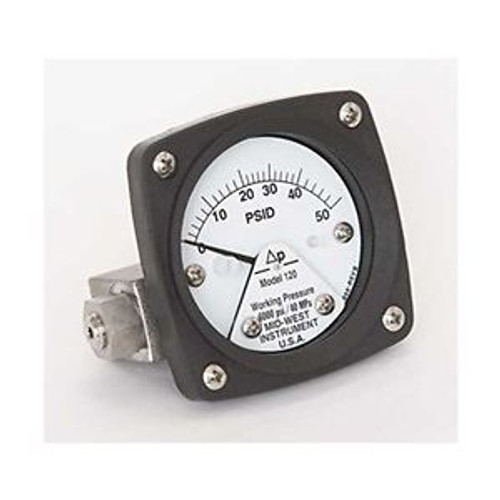 Differential Pressure Gauge, 0 To 50 Psid