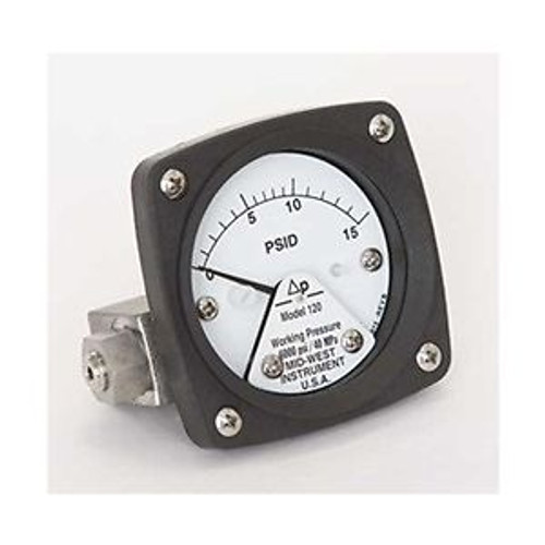 Differential Pressure Gauge, 0 To 15 Psid