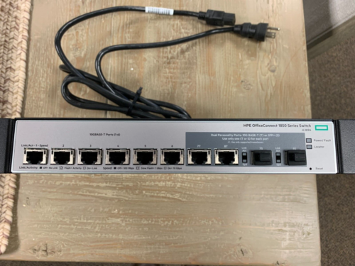 Hpe Officeconnect Switch 1850-6Xgt 2Xgt/Sfp+ Jl169A 10-Gigabit Switch