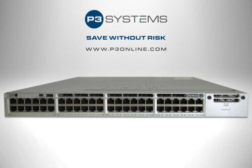 Cisco Ws-C3850-48Pw-Sz 48 Port Switch W Poe + 5 Ap Licenses Fully Tested