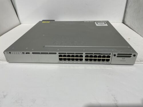 Cisco C1-Ws3850-24U/K9 24 Port Ethernet Switch 1 Pwr-C1-1100Wac Ws-C3850-24U