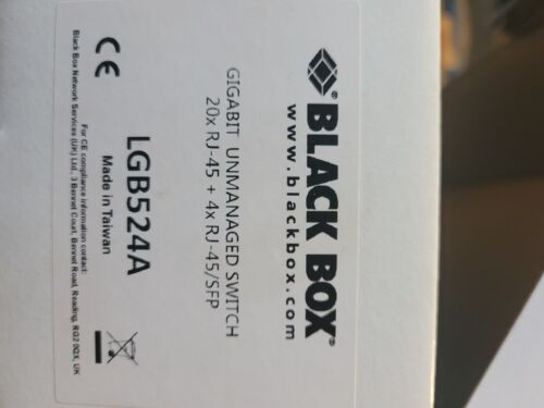 Black Box Lgb524A Gigabit Unmanaged Switch 20×Rj-45 + 4×Rj-45/Sfp