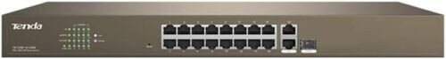 Tenda Tef1218P-16-250W 16Fe+2Ge/1Sfp Gigabit Smart Network Switch W/16-Port Poe