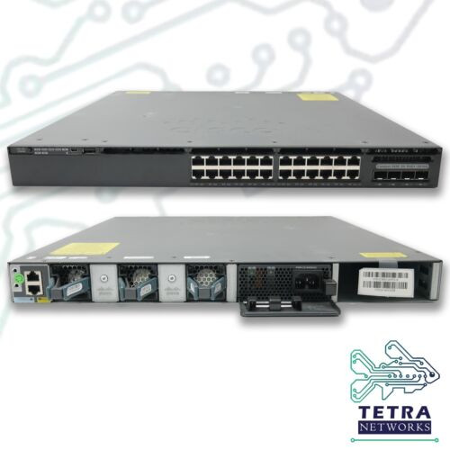 Cisco Catalyst Ws-C3650-24Pd-S 24 Port Poe+ Network Switch